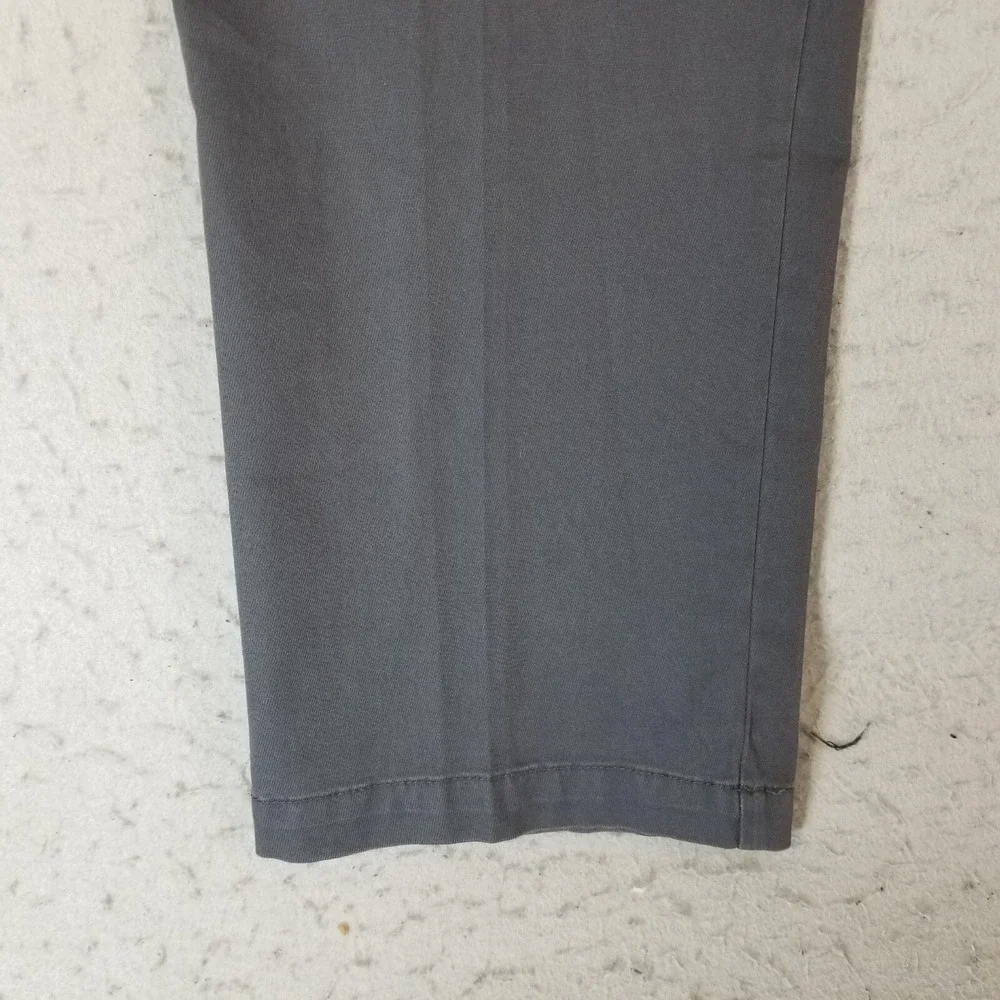 Wrangler khaki chino pants men's 36x32 gray comfort waist flex stretch